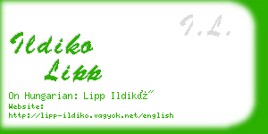 ildiko lipp business card